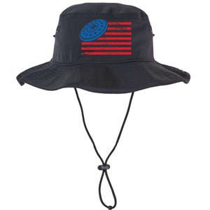 Disc Golf T USA Flag Disc Golf Legacy Cool Fit Booney Bucket Hat