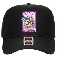 Dog Groomer Tarot Card Dog Grooming High Crown Mesh Back Trucker Hat