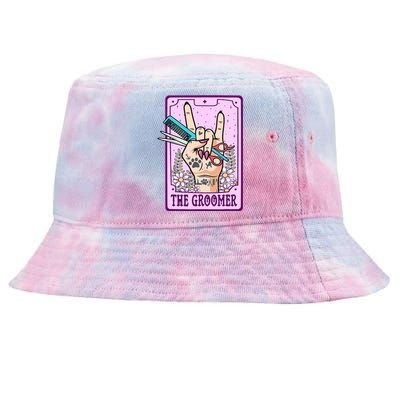 Dog Groomer Tarot Card Dog Grooming Tie-Dyed Bucket Hat