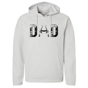 Dad GiftsDAD Tee Military Dad Hunting Dad Father's Day Performance Fleece Hoodie