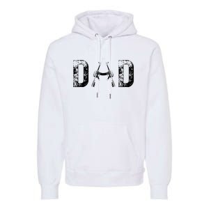 Dad GiftsDAD Tee Military Dad Hunting Dad Father's Day Premium Hoodie