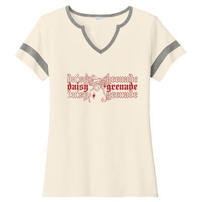 Daisy Grenade Tooth Ladies Halftime Notch Neck Tee