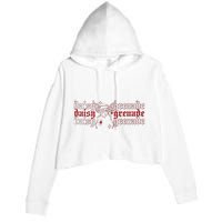 Daisy Grenade Tooth Crop Fleece Hoodie