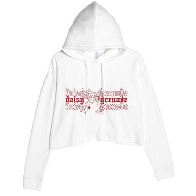 Daisy Grenade Tooth Crop Fleece Hoodie