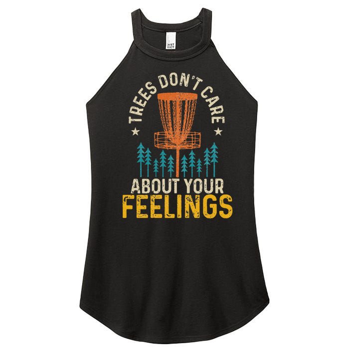 Disc Golf Trees Don't Care About Your Feelings Frolf Vintage Women's Perfect Tri Rocker Tank