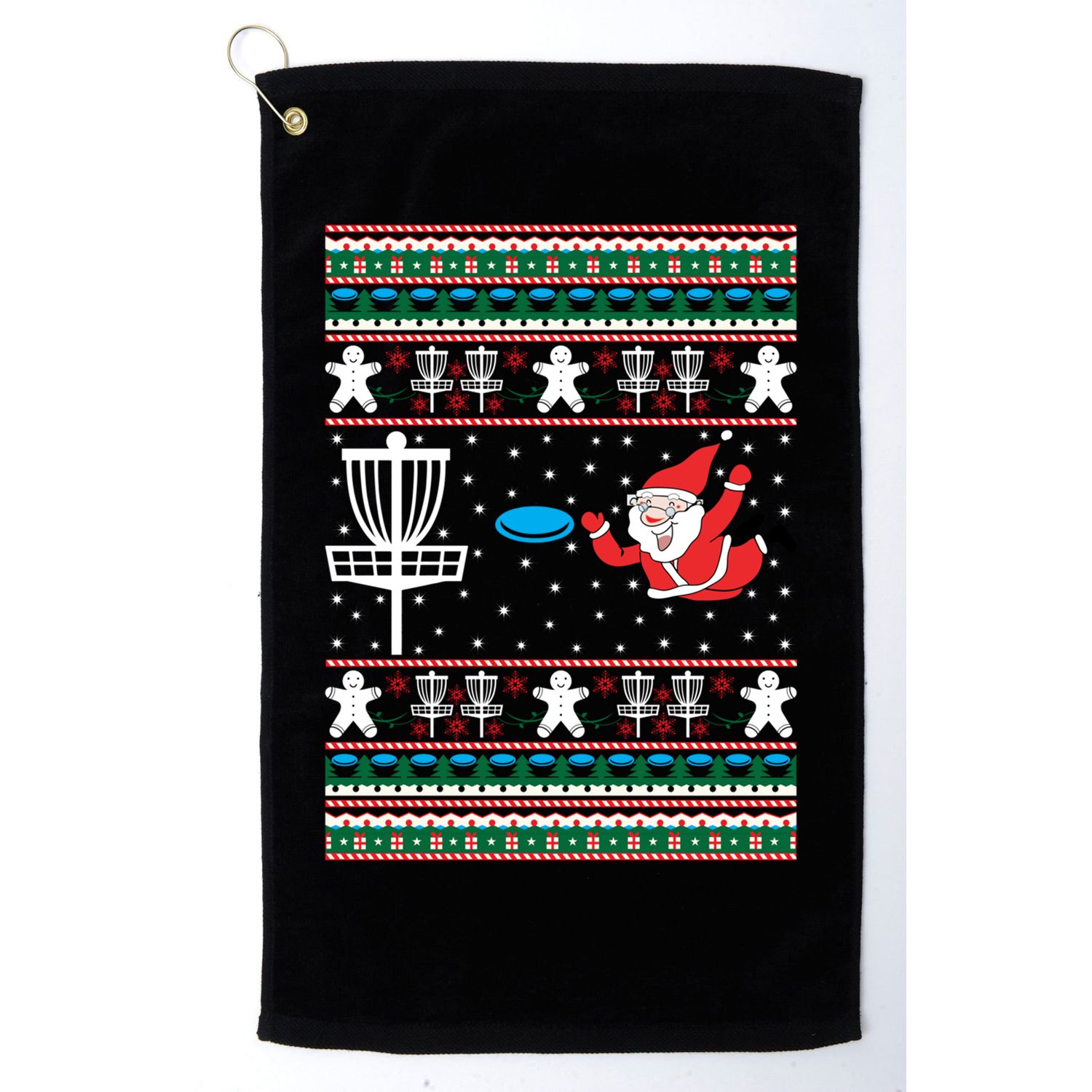 Disc Golf Ugly Christmas Merry Discmas Holiday Xmas Gift Cool Gift Golf Towel