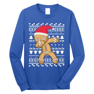 Dabbing Gingerbread Ugly Christmas Sweater Gift Long Sleeve Shirt