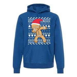 Dabbing Gingerbread Ugly Christmas Sweater Gift Premium Hoodie