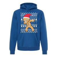 Dabbing Gingerbread Ugly Christmas Sweater Gift Premium Hoodie