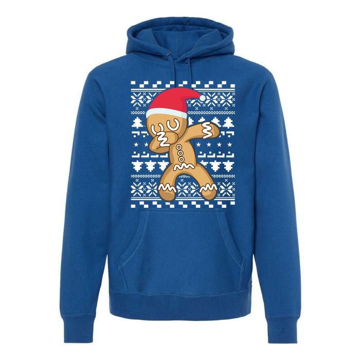 Dabbing Gingerbread Ugly Christmas Sweater Gift Premium Hoodie