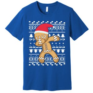 Dabbing Gingerbread Ugly Christmas Sweater Gift Premium T-Shirt