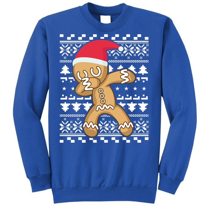 Dabbing Gingerbread Ugly Christmas Sweater Gift Tall Sweatshirt