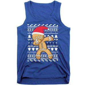 Dabbing Gingerbread Ugly Christmas Sweater Gift Tank Top