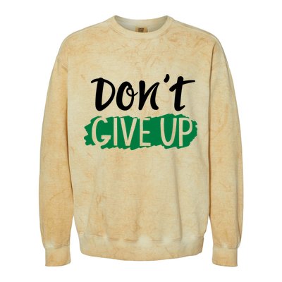 Don't Give Up Mental Health Awareness Colorblast Crewneck Sweatshirt