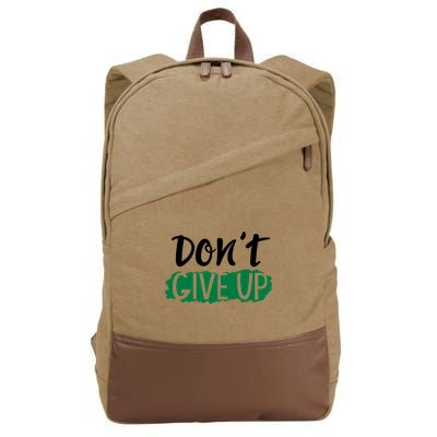 Don't Give Up Mental Health Awareness Cotton Canvas Backpack