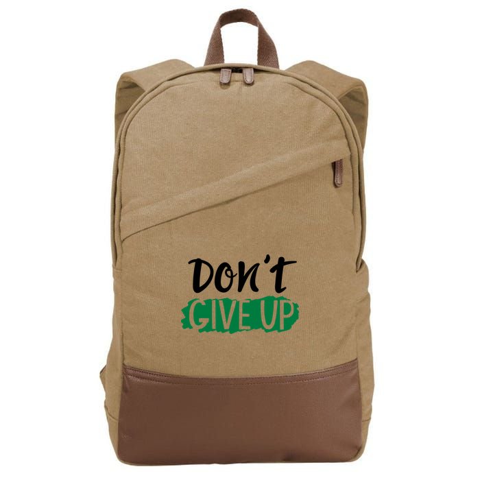Don't Give Up Mental Health Awareness Cotton Canvas Backpack