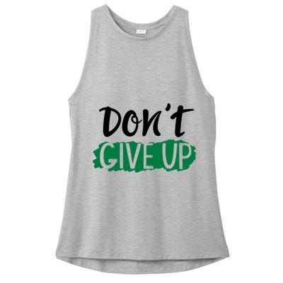 Don't Give Up Mental Health Awareness Ladies PosiCharge Tri-Blend Wicking Tank