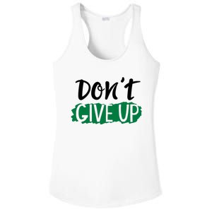 Don't Give Up Mental Health Awareness Ladies PosiCharge Competitor Racerback Tank