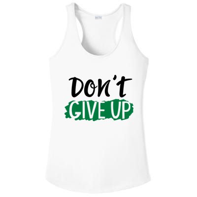 Don't Give Up Mental Health Awareness Ladies PosiCharge Competitor Racerback Tank