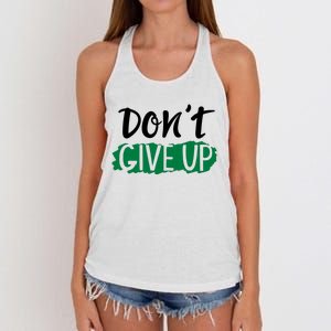 Don't Give Up Mental Health Awareness Women's Knotted Racerback Tank