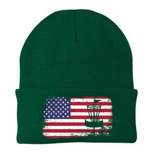 Disc Golf Usa Flag Disc Golf Knit Cap Winter Beanie