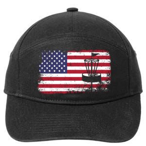 Disc Golf Usa Flag Disc Golf 7-Panel Snapback Hat