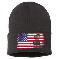 Disc Golf Usa Flag Disc Golf Sustainable Knit Beanie