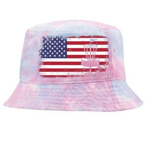 Disc Golf Usa Flag Disc Golf Tie-Dyed Bucket Hat