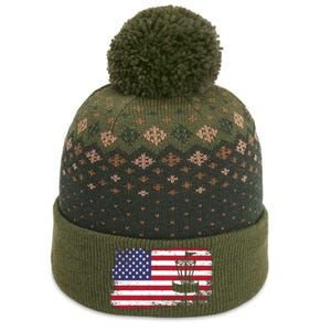 Disc Golf Usa Flag Disc Golf The Baniff Cuffed Pom Beanie