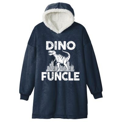 Dinomeaningful Giftfuncle Uncle Dinosaur Family Matching Cool Gift Hooded Wearable Blanket