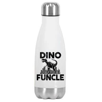 Dinomeaningful Giftfuncle Uncle Dinosaur Family Matching Cool Gift Stainless Steel Insulated Water Bottle