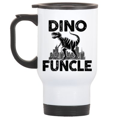 Dinomeaningful Giftfuncle Uncle Dinosaur Family Matching Cool Gift Stainless Steel Travel Mug