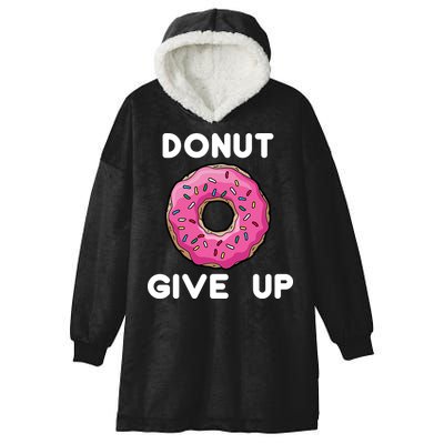 Donut Give Up Hooded Wearable Blanket