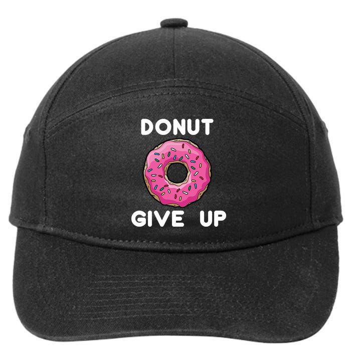 Donut Give Up 7-Panel Snapback Hat