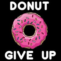 Donut Give Up 7-Panel Snapback Hat