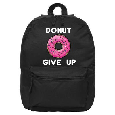 Donut Give Up 16 in Basic Backpack