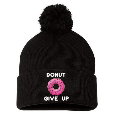 Donut Give Up Pom Pom 12in Knit Beanie