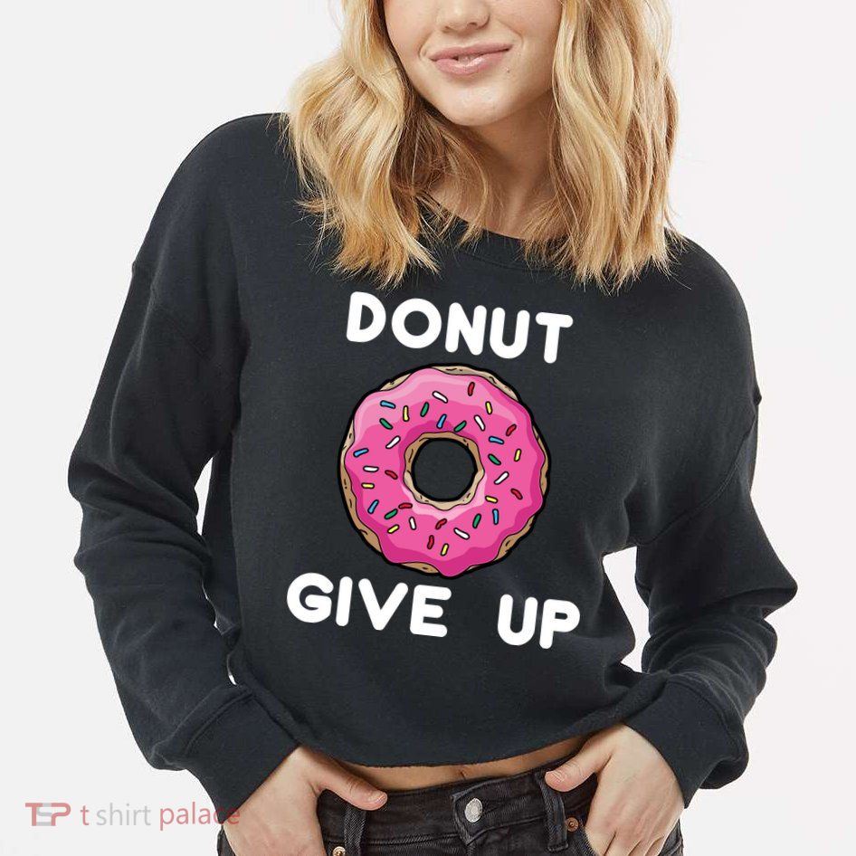 Donut Give Up Cropped Pullover Crew