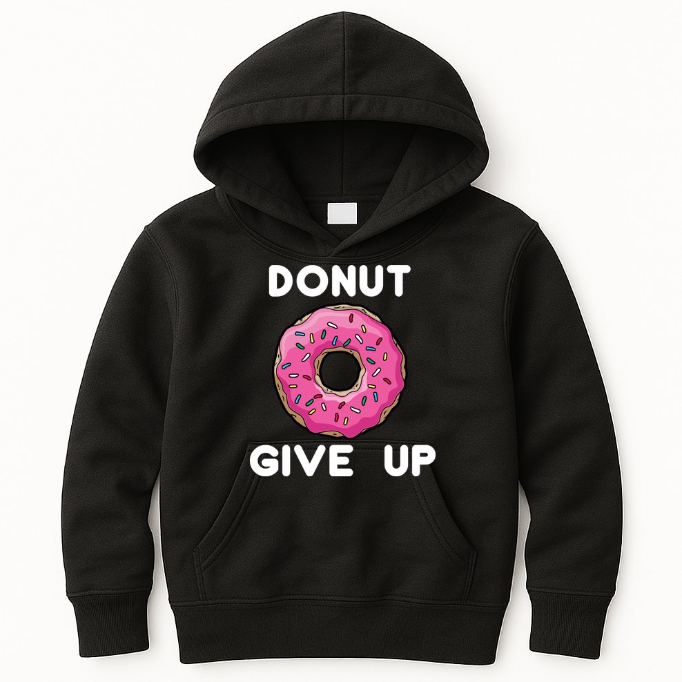 Donut Give Up Kids Hoodie