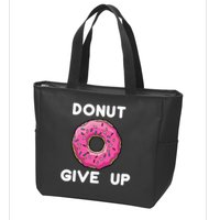 Donut Give Up Zip Tote Bag