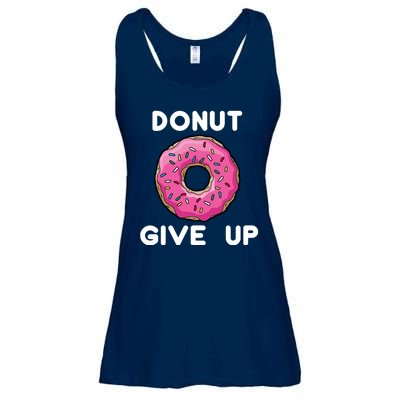 Donut Give Up Ladies Essential Flowy Tank