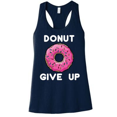 Donut Give Up Women's Racerback Tank