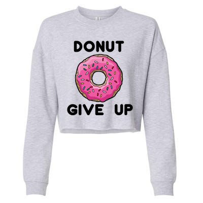 Donut Give Up Cropped Pullover Crew