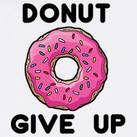 Donut Give Up Garment-Dyed Sweatshirt