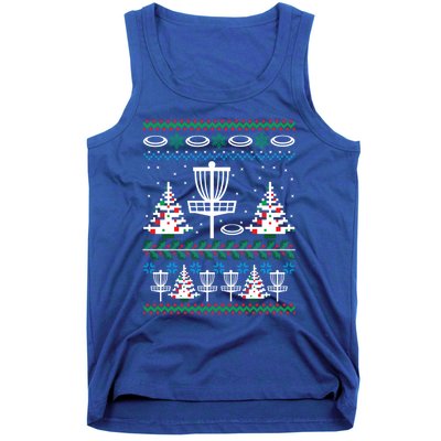 Disc Golf Ugly Christmas Gift Game Holiday Xmas Gift Tank Top