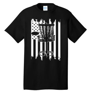 Disc Golf Usa Flag Tall T-Shirt