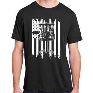 Disc Golf Usa Flag Adult ChromaSoft Performance T-Shirt