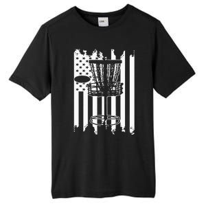 Disc Golf Usa Flag Tall Fusion ChromaSoft Performance T-Shirt