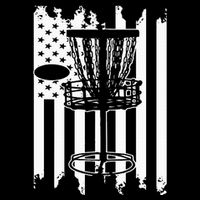 Disc Golf Usa Flag Drawstring Bag