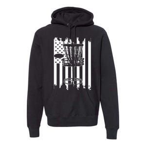 Disc Golf Usa Flag Premium Hoodie